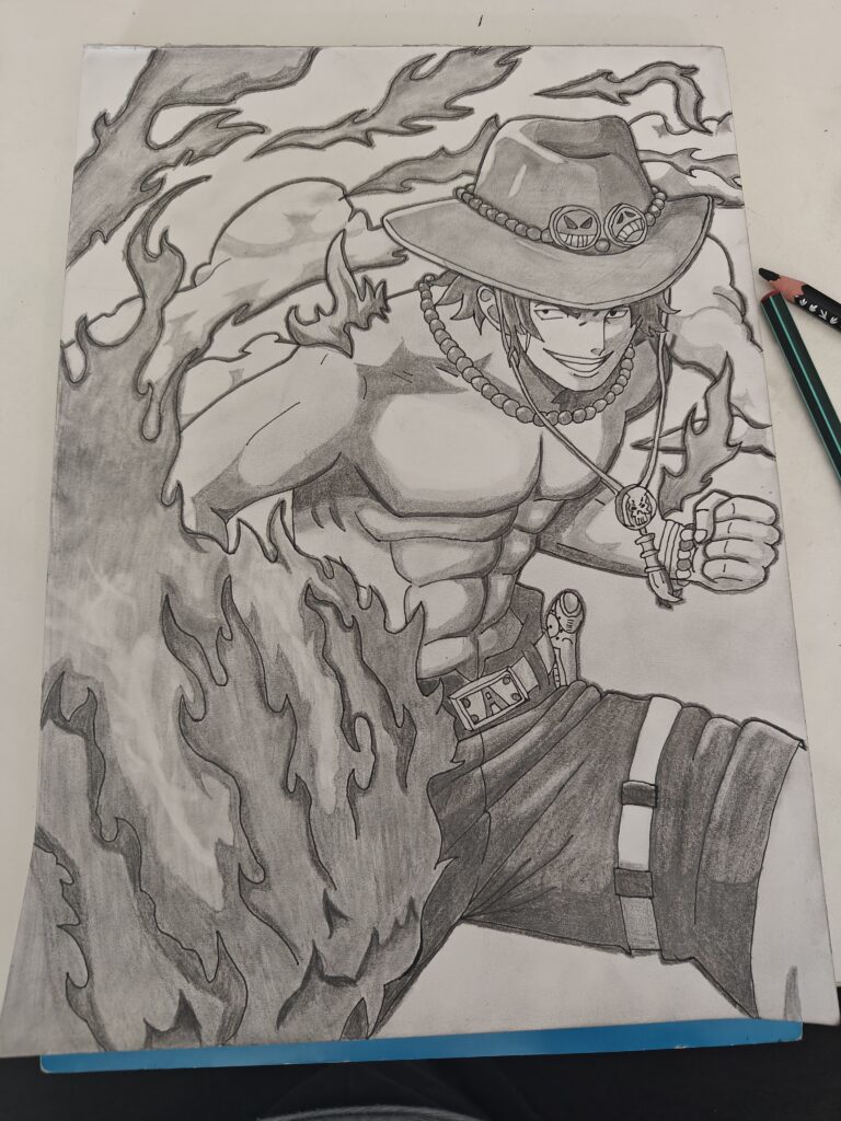 ace fan art hand drawn by w3dgex